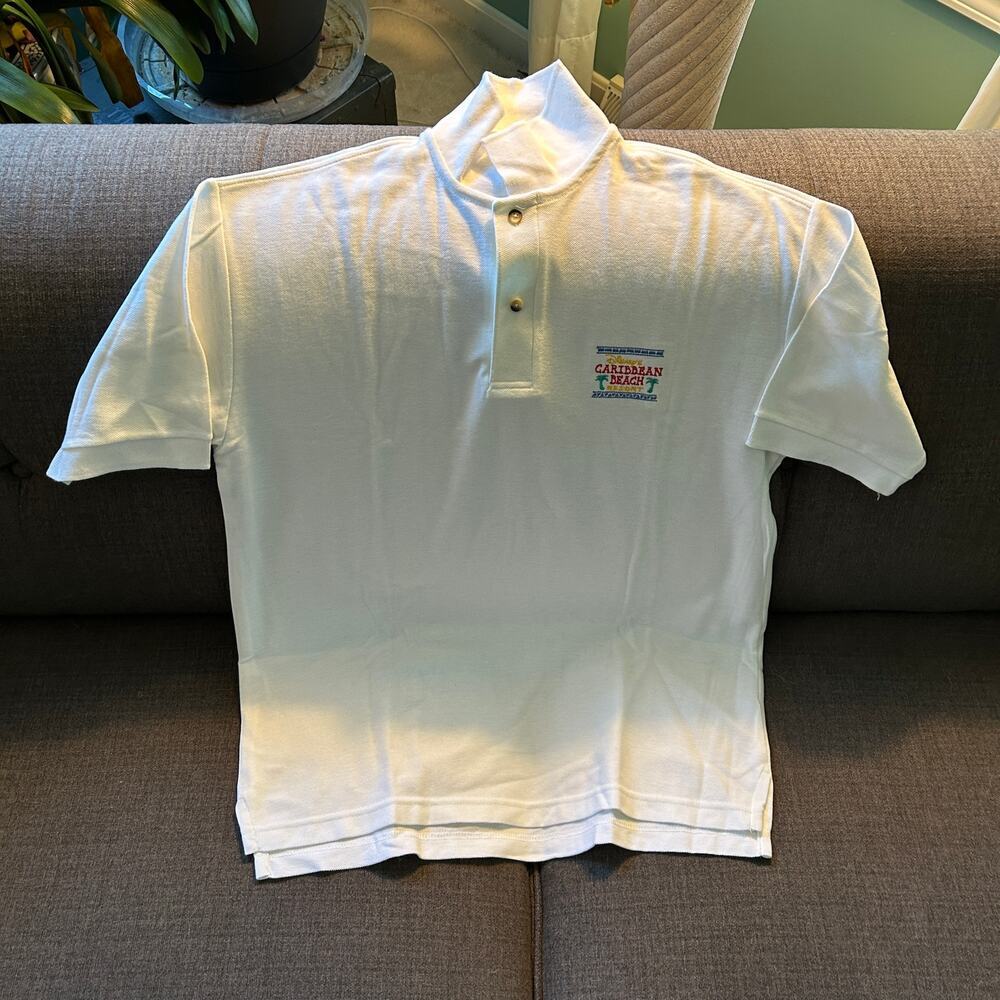 Vintage 90s Disney’s Caribbean Polo Shirt – Mickey Inc. Made in USA, Size Medium